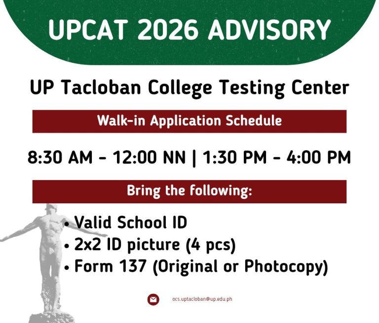 UPCAT 2026 Advisory