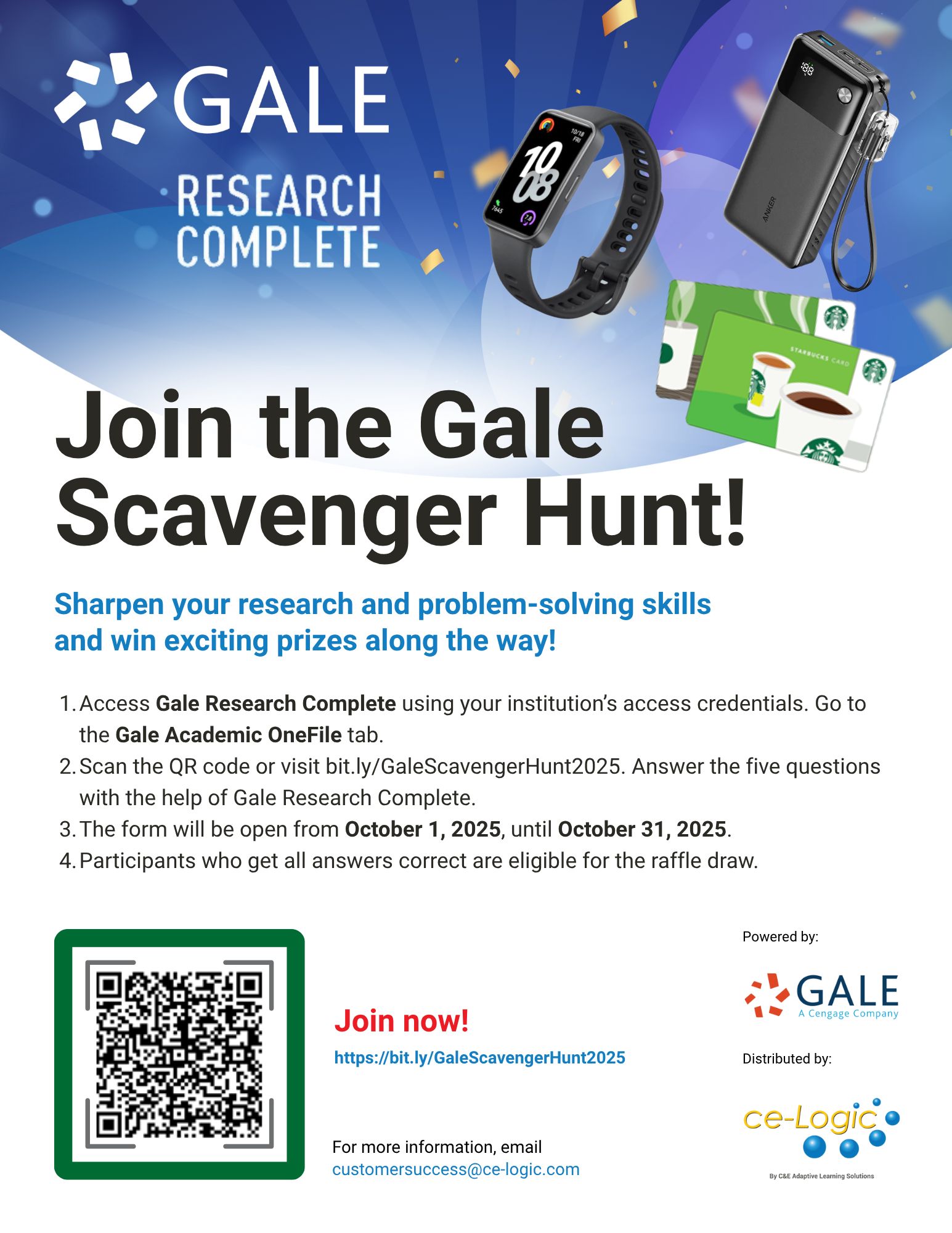 Join the Gale Scavenger Hunt 2025!