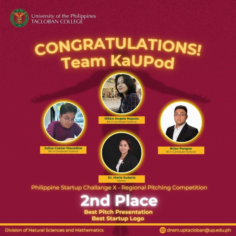 UP Tacloban students win silver and bronze in regional startup competition
