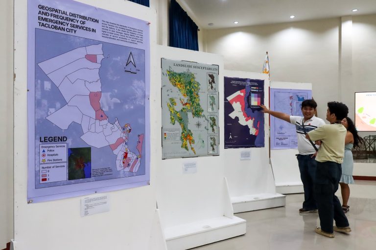 UP Tacloban GIS classes organized a Hazard Maps Exhibit