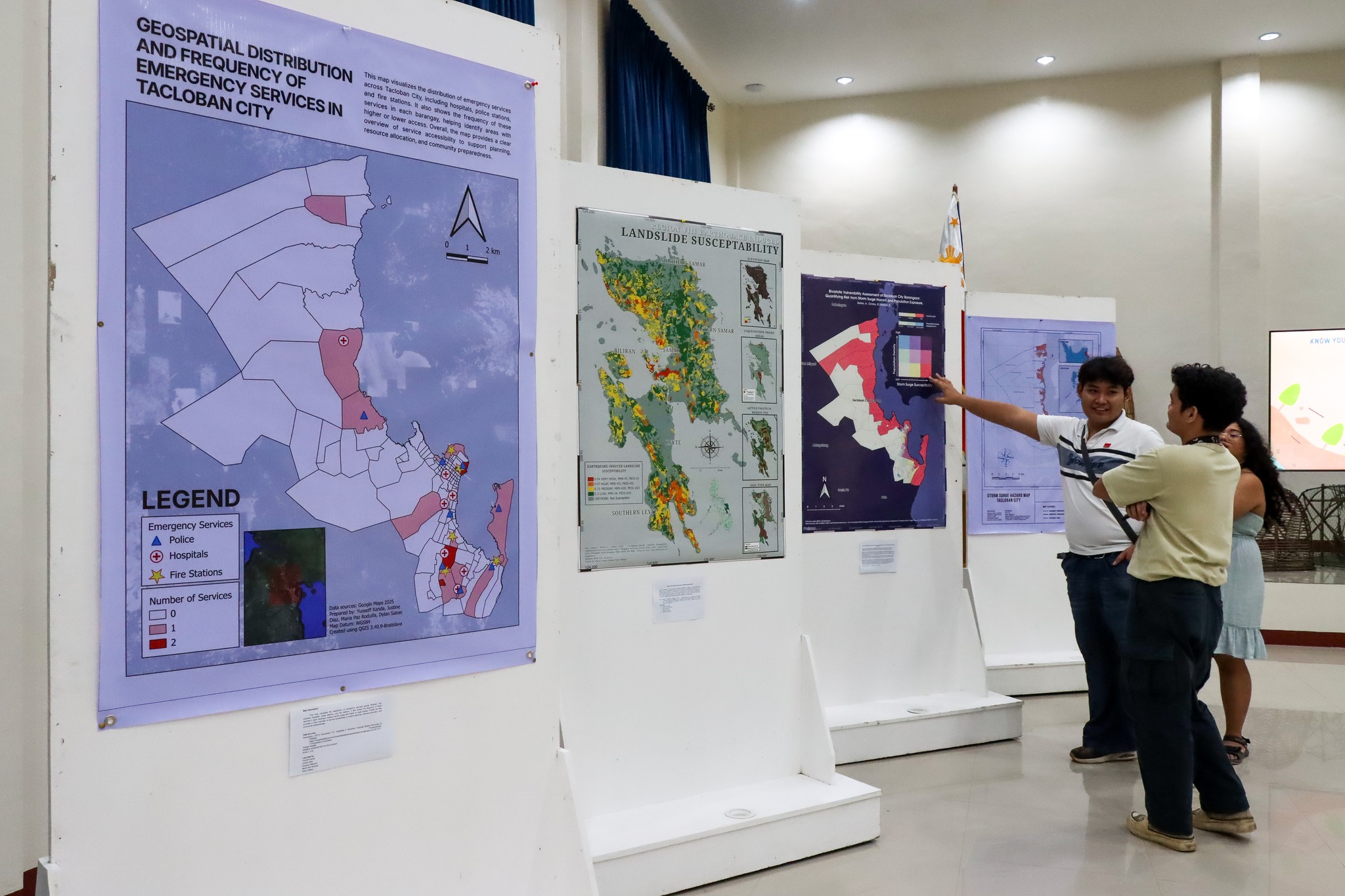 UP Tacloban GIS classes organized a Hazard Maps Exhibit